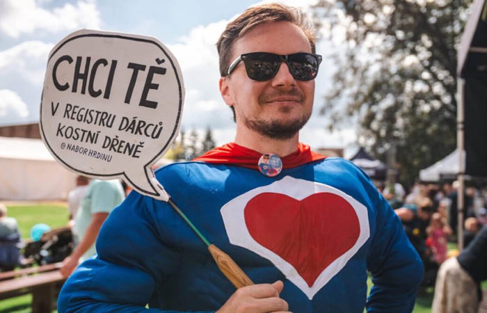 Nábor hrdinů v Litoměřicích / program na podporu dárcovství kostní dřeně